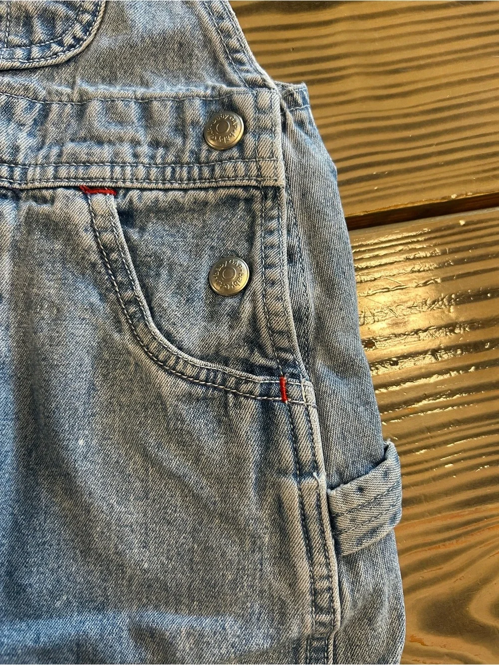GAP Light Blue Denim Kids Overalls with Adjustable Straps